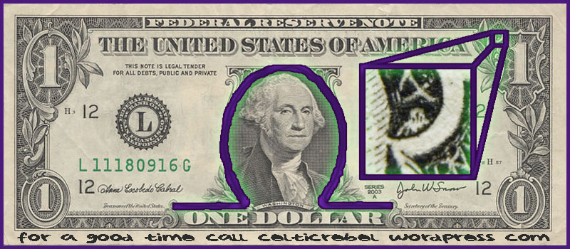 1 dollar bill owl spider. the one dollar bill: {*1}