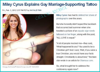 miley gay marriage fuck you joke