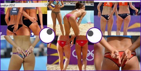 olympic beach volleyball eyes and ass